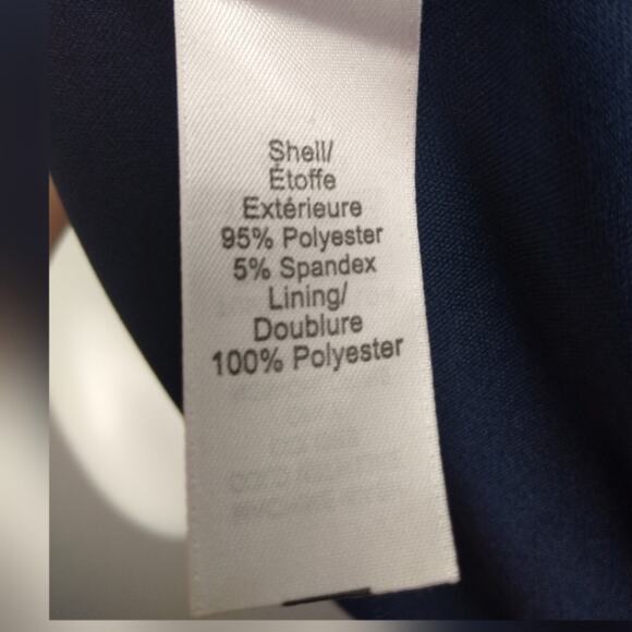 Maurices Eyelet Sleeveless Dress Navy Blue Size Small Spring Summer Wedding Mini - Picture 11 of 14